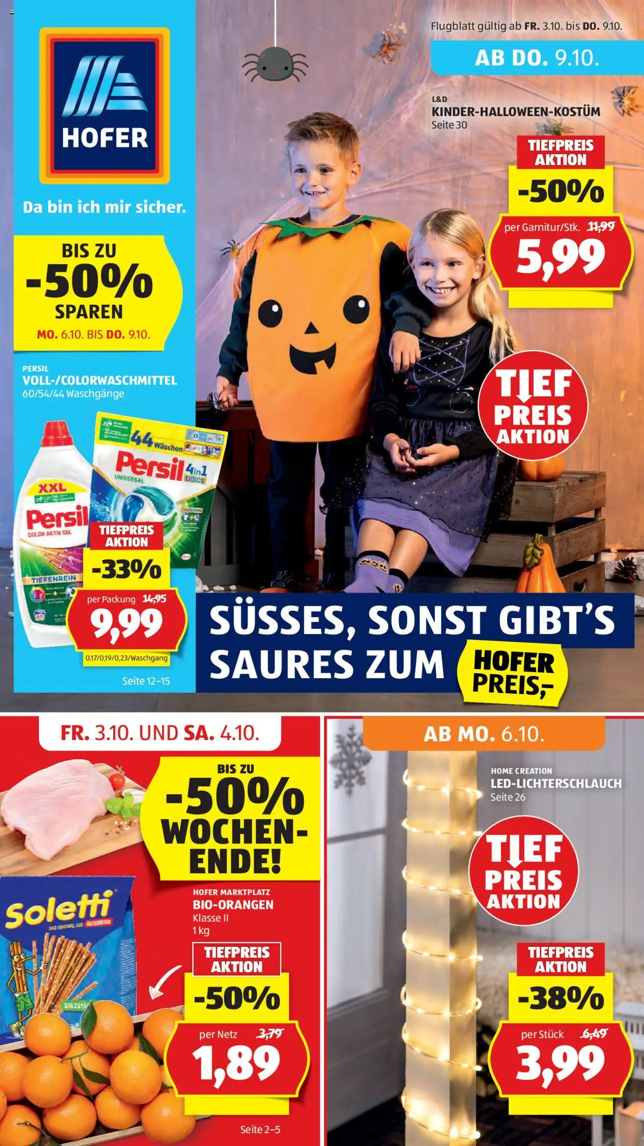Hofer Flugblatt - Seite 1- gültig ab 03.10.2025