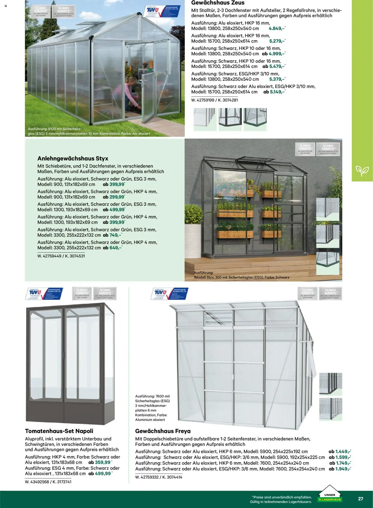 Lagerhaus  Garten und Freizeit Katalog 2026 - page 27- valid from 22.02.2026