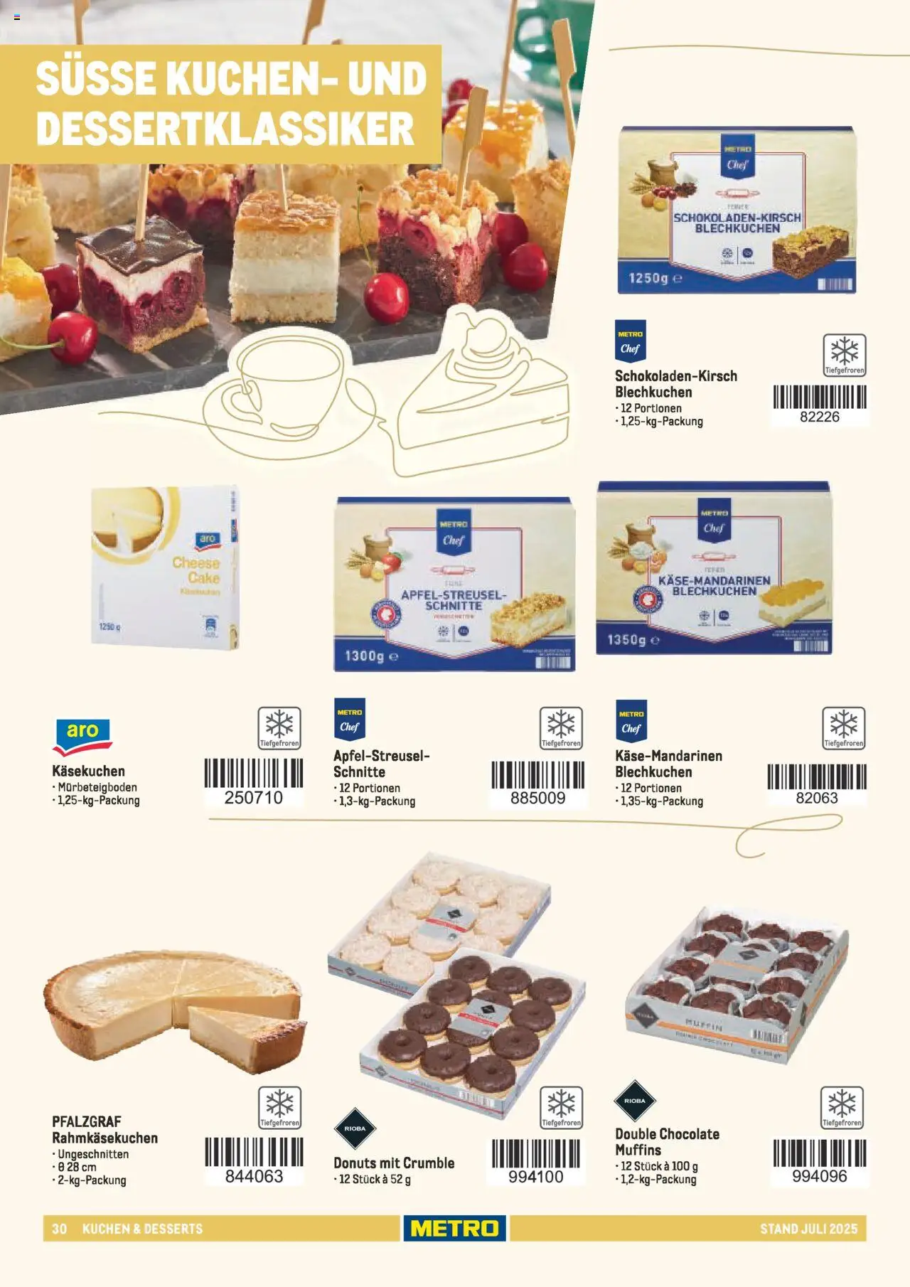 Metro - Sortimentskatalog Lieferservice - Seite 30 - gültig ab 31.07.2025