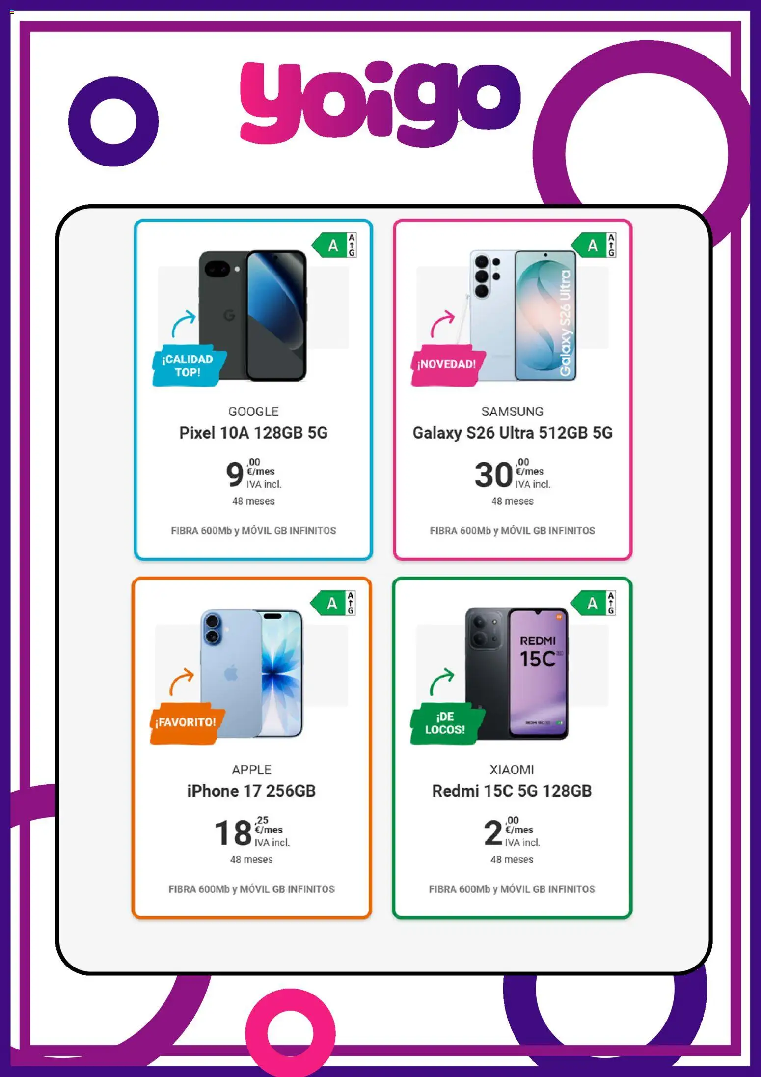 Yoigo ofertas - Página de 5 - Válido desde 15/04/2026