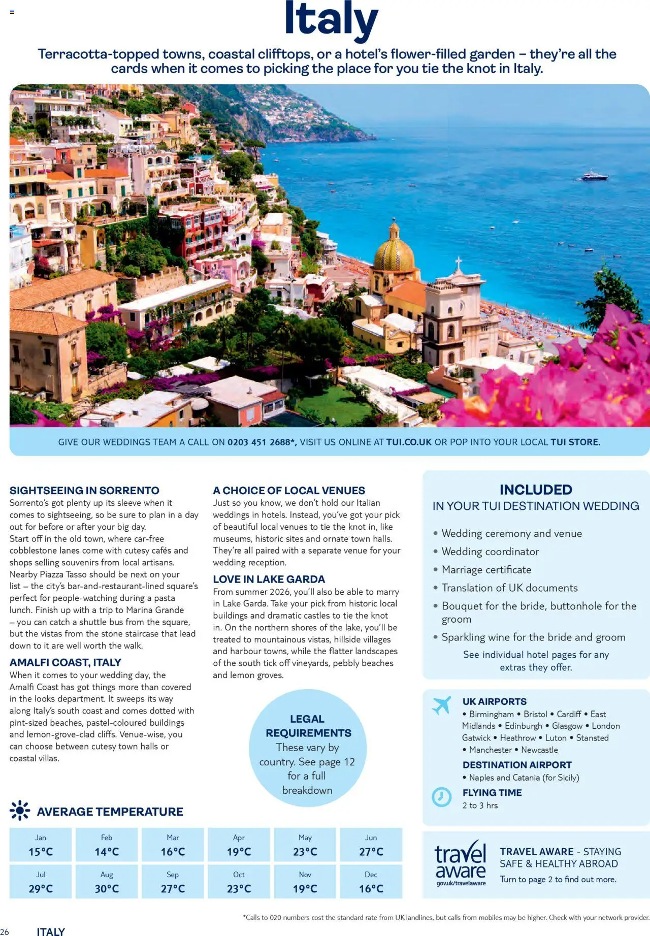 TUI - Weddings 2026 - page 26- valid from 01/05/2025