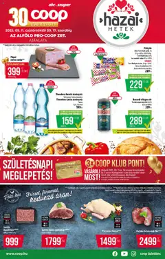 Előnézet COOP - Abc & szuper / Alföld Pro-Coop Zrt. érvényes 2025.09.11.-tól