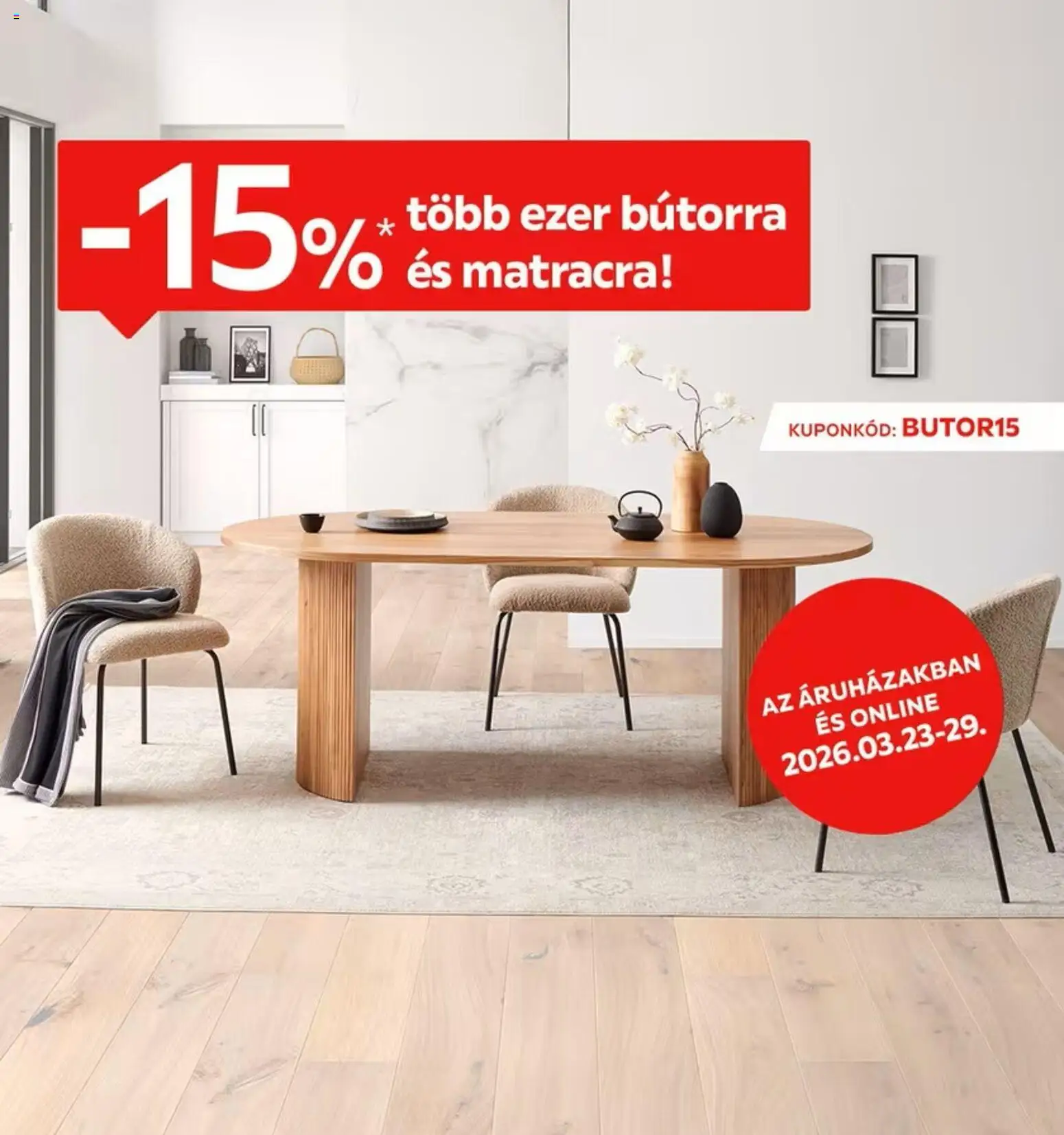 XXXLutz akciós újság - 1oldal - érvényes 2026.03.23.-tól