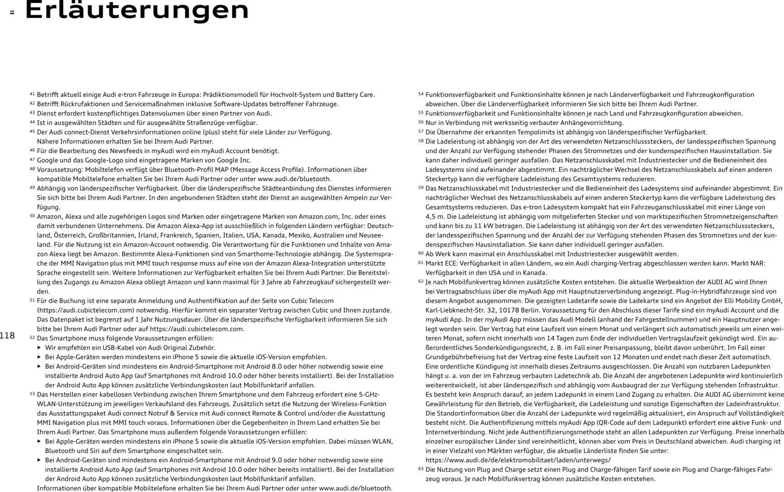 Audi Q4 e-tron / Q4 Sportback e-tron - Seite 117 - gültig ab 01.10.2025
