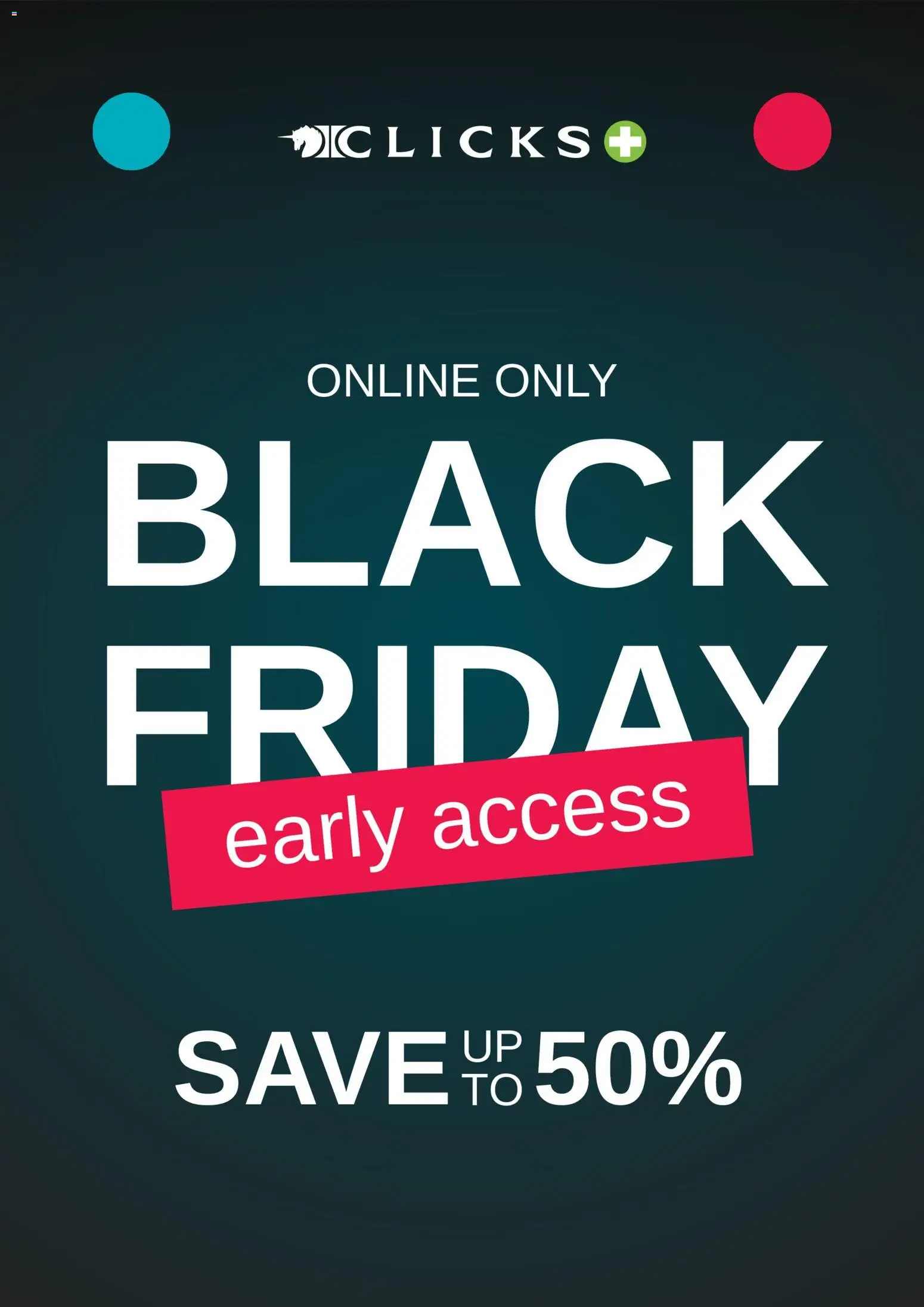 Clicks Black Friday - page 1- valid from 14/11/2025