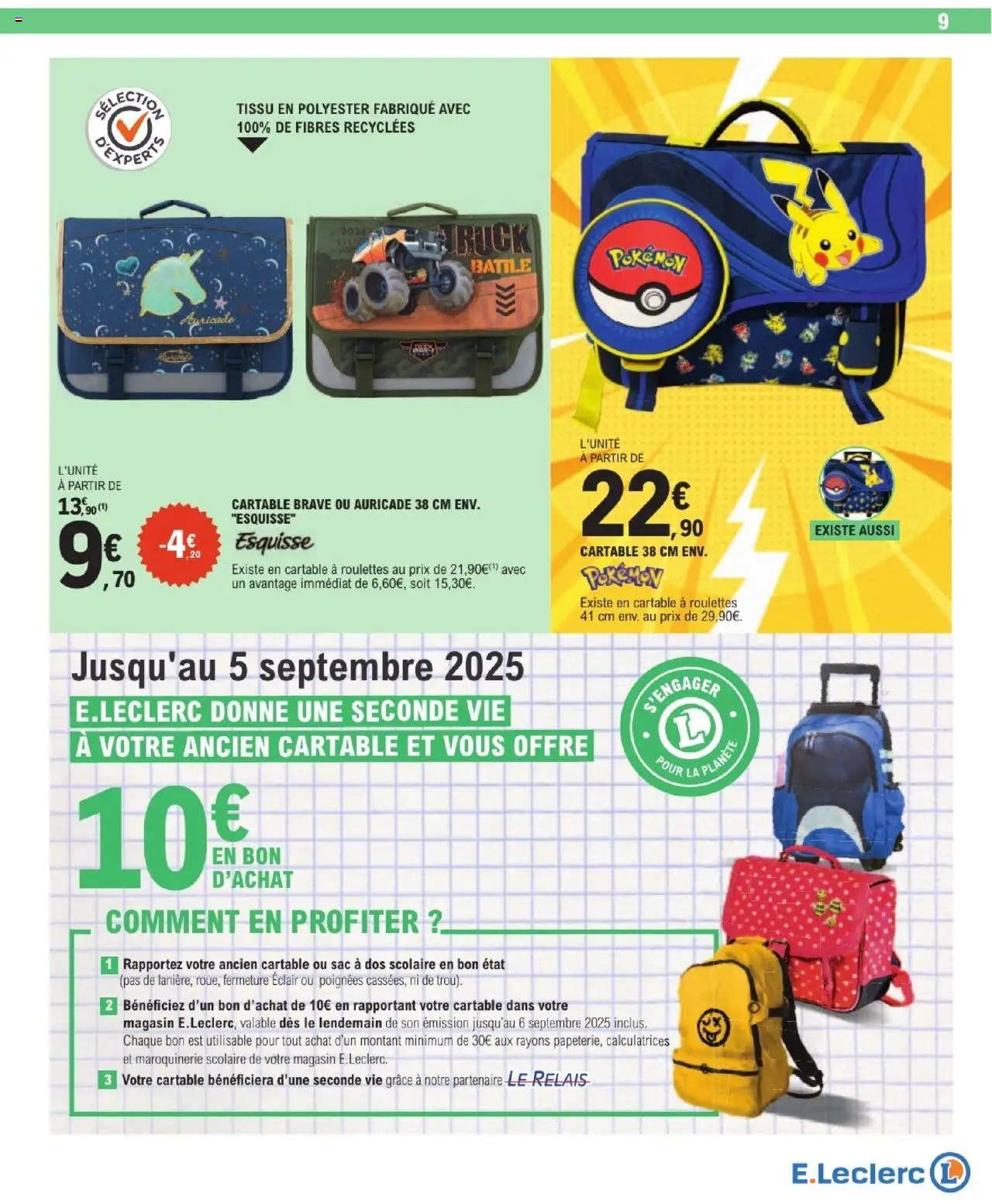 E.Leclerc catalogue semaine 29 - page 9 - valable à partir du 15/07/2025