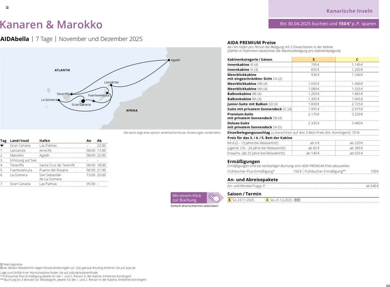 Aida Prospekt Winter 2025/26 - Seite 66 - gültig ab 01.10.2025