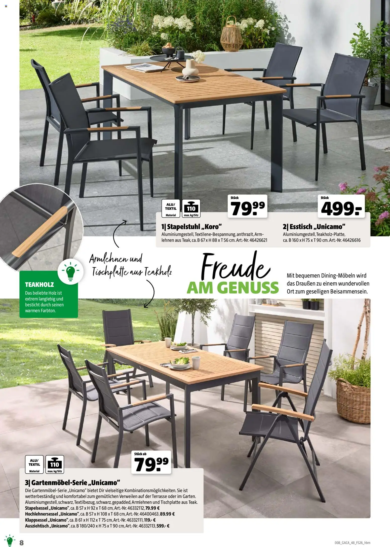 Hagebau Gartenmöbelsortiment - Seite 8 - gültig ab 02.03.2026