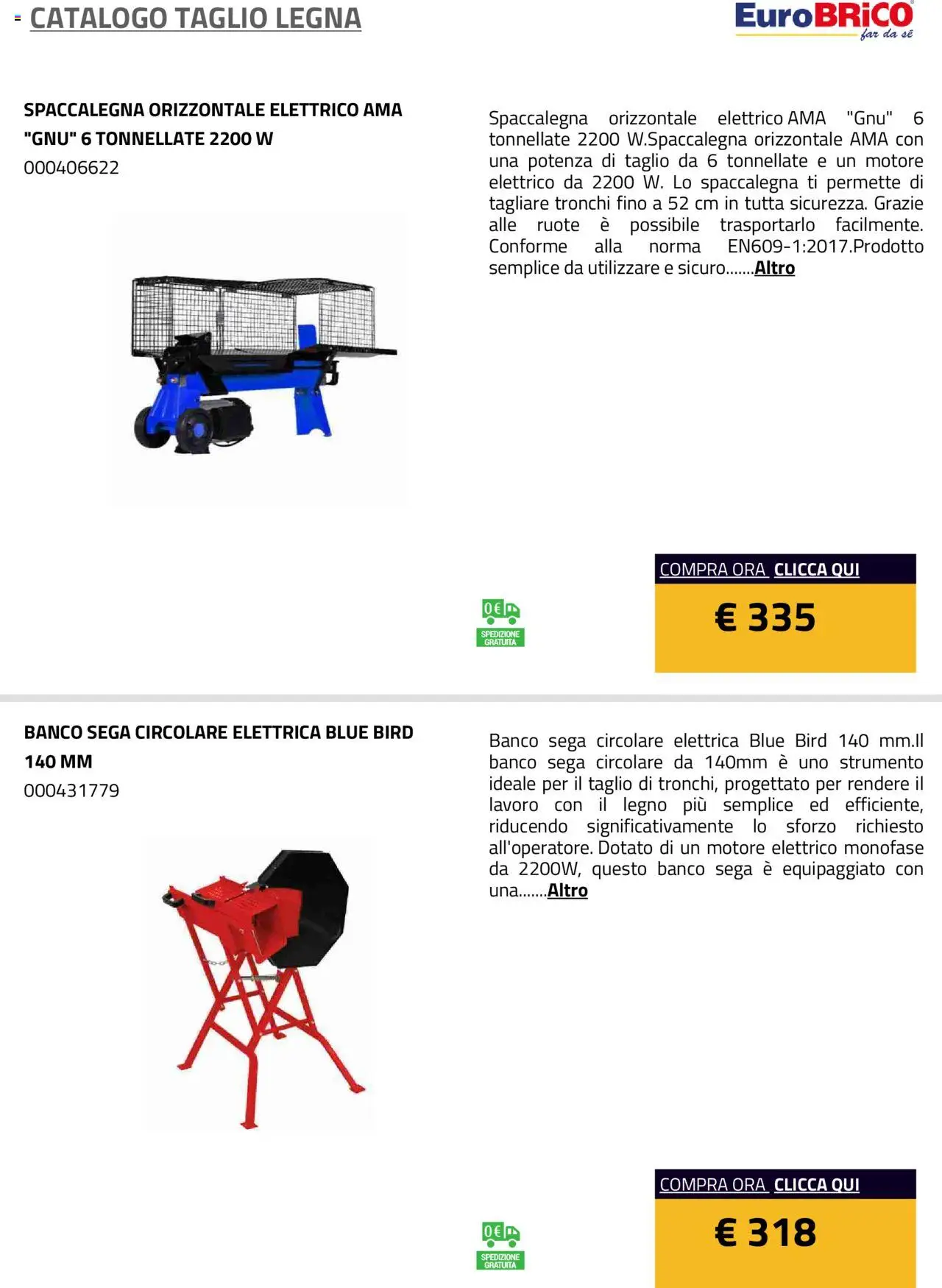 Eurobrico Taglio Legna catalogo - pagina 5 - valido dal 23/07/2025