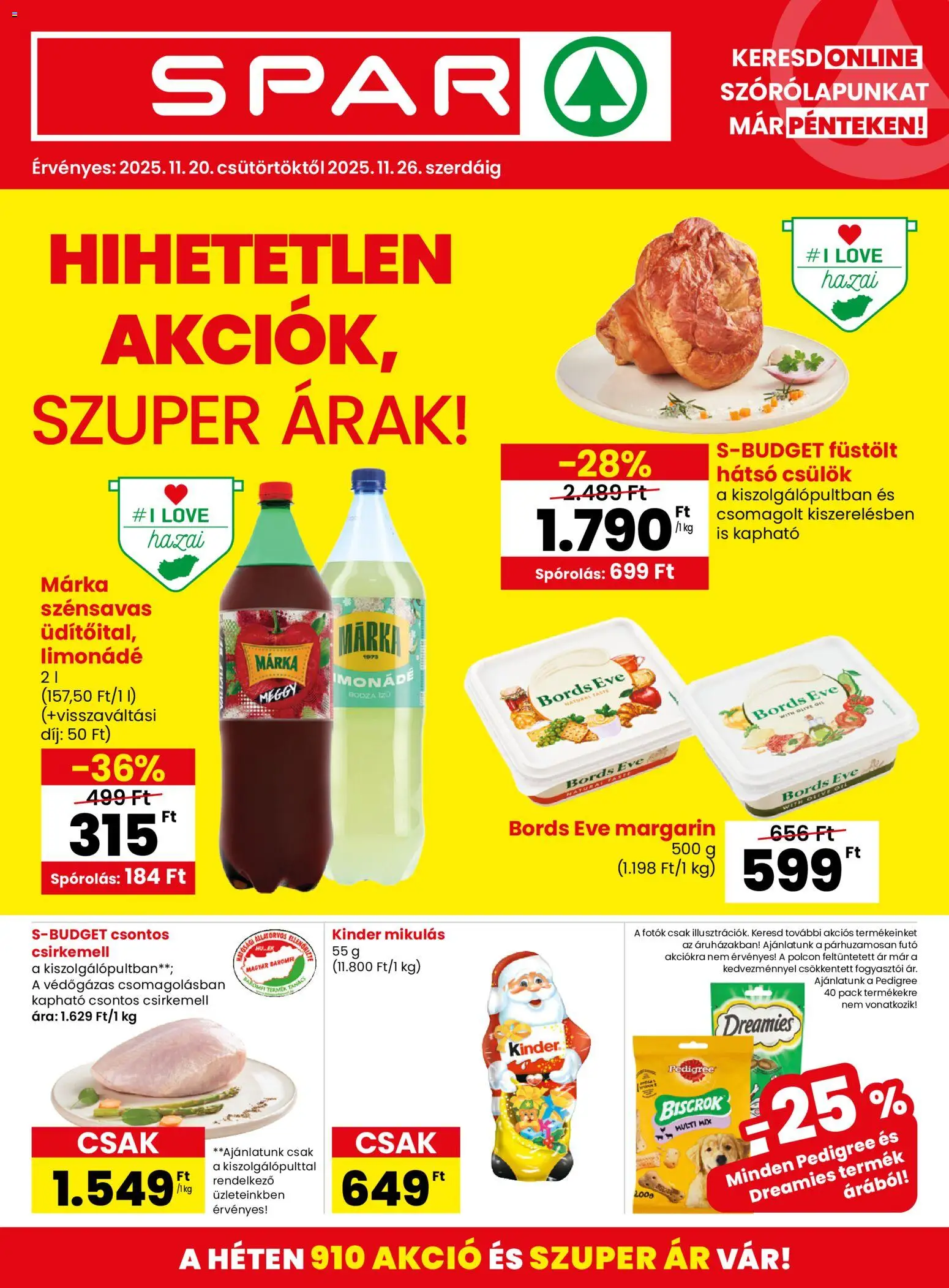 Spar Black Friday - 1oldal - érvényes 2025.11.20.-tól