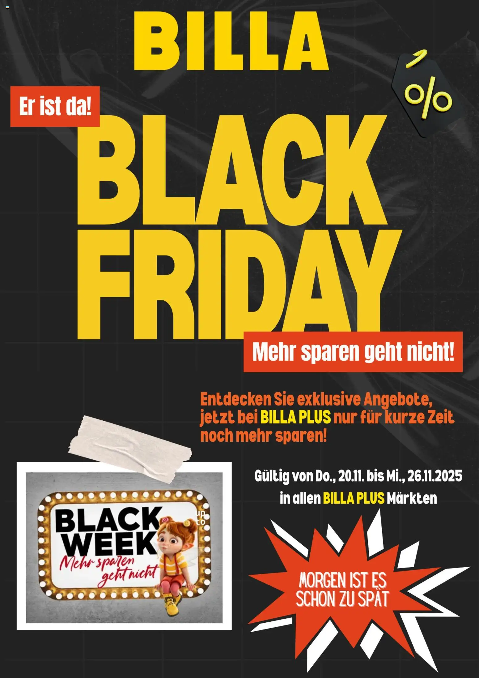 Billa - Black Friday - Seite 1- gültig ab 20.11.2025
