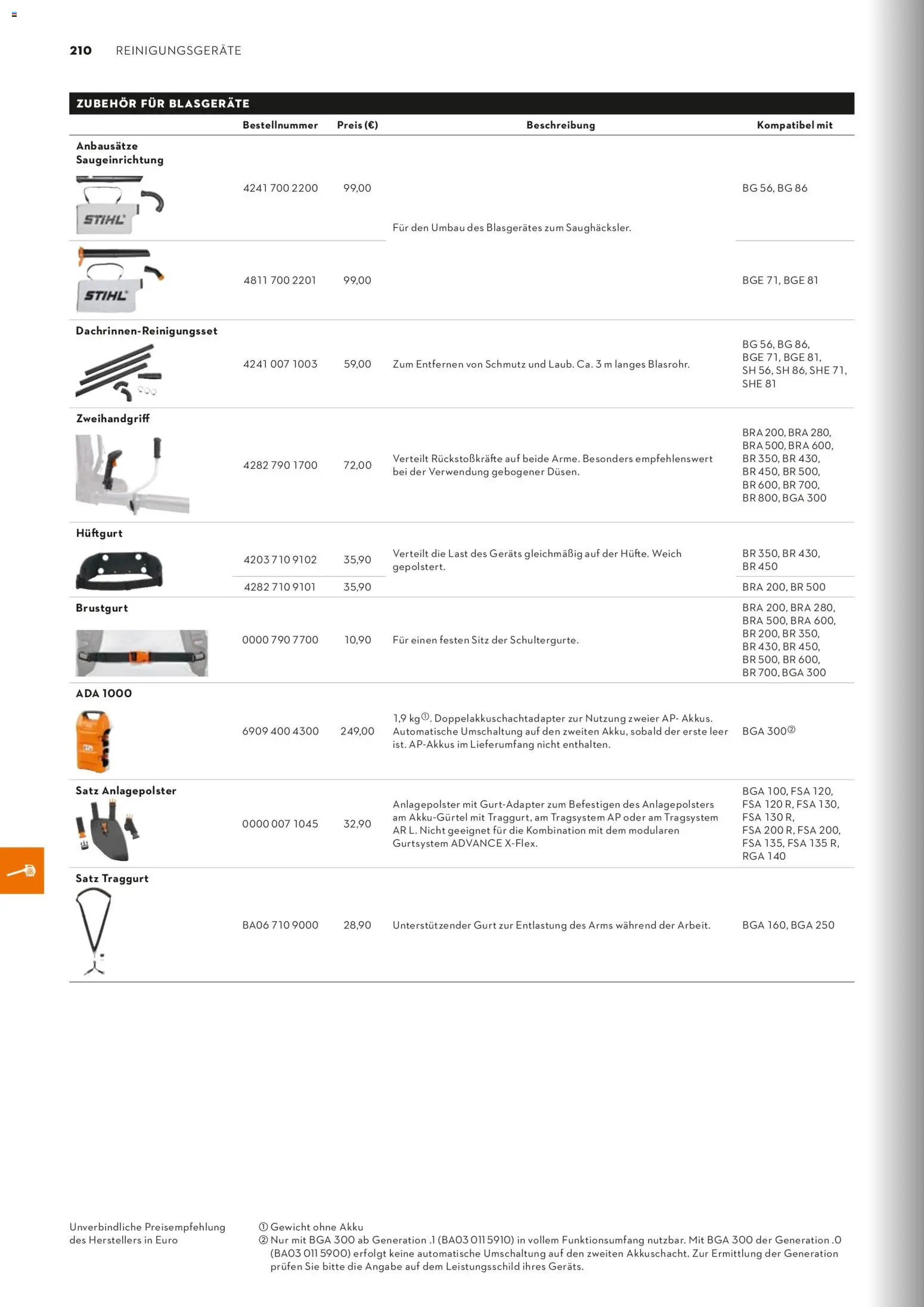 STIHL Katalog - Seite 210 - gültig ab 01.01.2026