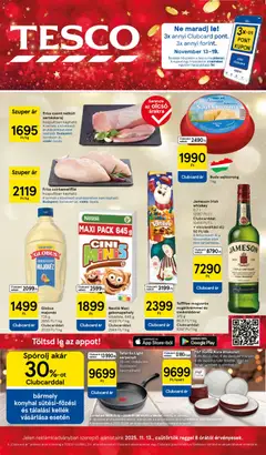 Előnézet Tesco Hipermarket - Akciós újság  érvényes 2025.11.13.-tól