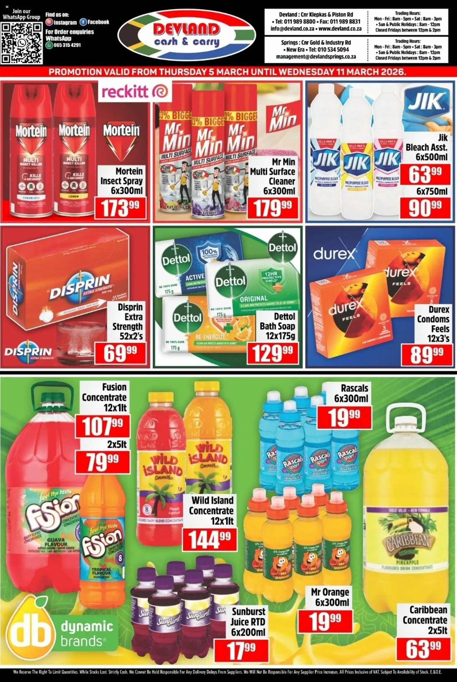Devland Specials - page 1- valid from 05/03/2026