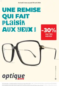 Aperçu Auchan - Promos optique valable à partir du 02/03/2026