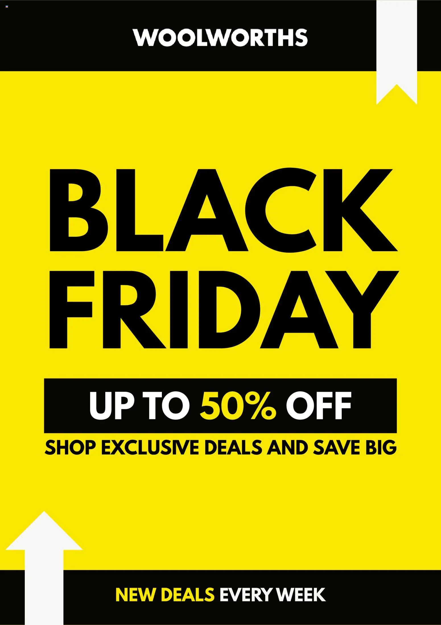 Woolworths Black Friday  - page 1- valid from 28/10/2025