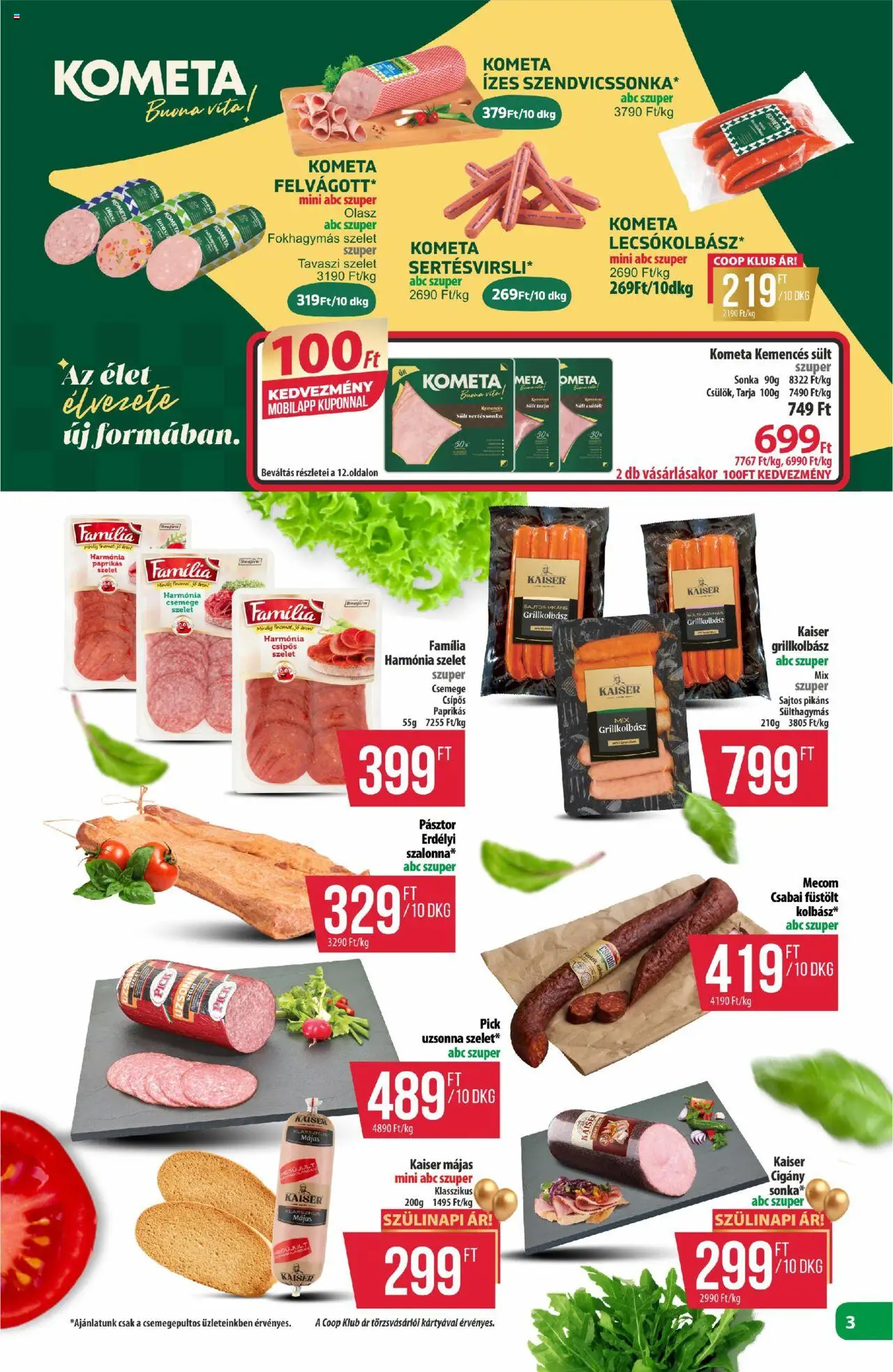 COOP - Újság Észak Kelet Pro-Coop Zrt - 3oldal - érvényes 2025.07.17.-tól