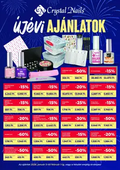 Előnézet Crystal Nails Akciós újság érvényes 2026.01.05.-tól