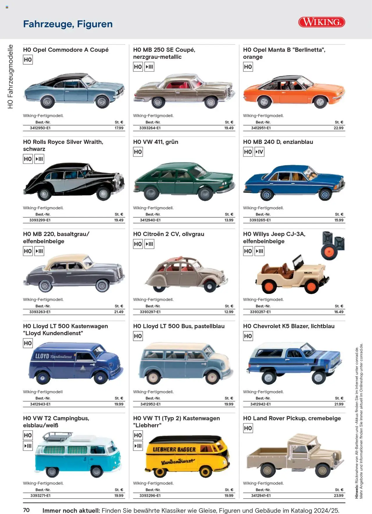 Conrad  Modellbahn Katalog - Seite 72 - gültig ab 25.08.2025