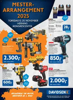 Forhåndsvisning Davidsen - Mesterarrangement gyldig fra 20/11/2025