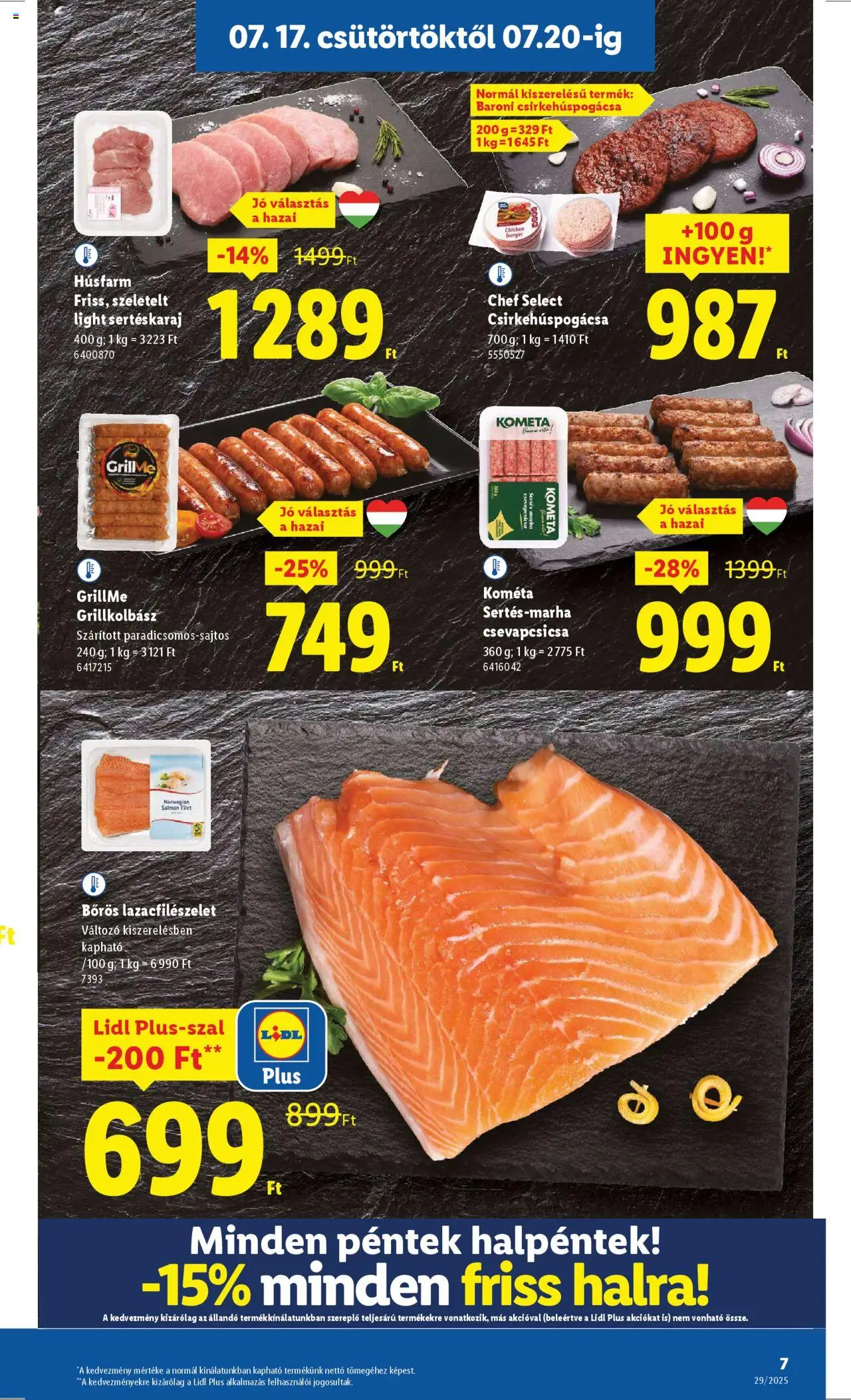 Lidl Akciós újság - 7oldal - érvényes 2025.07.17.-tól