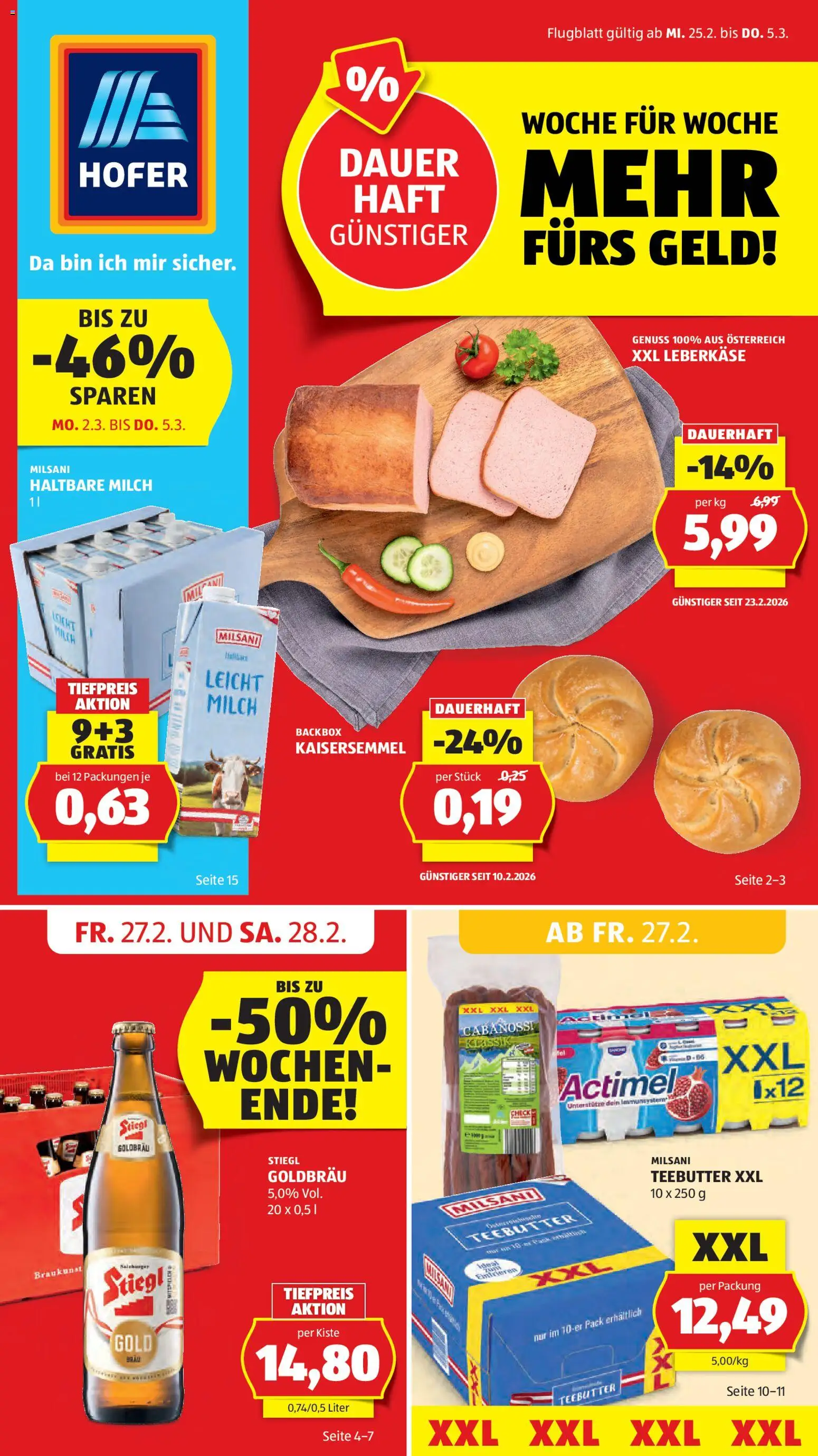 Hofer Flugblatt - Seite 1- gültig ab 25.02.2026