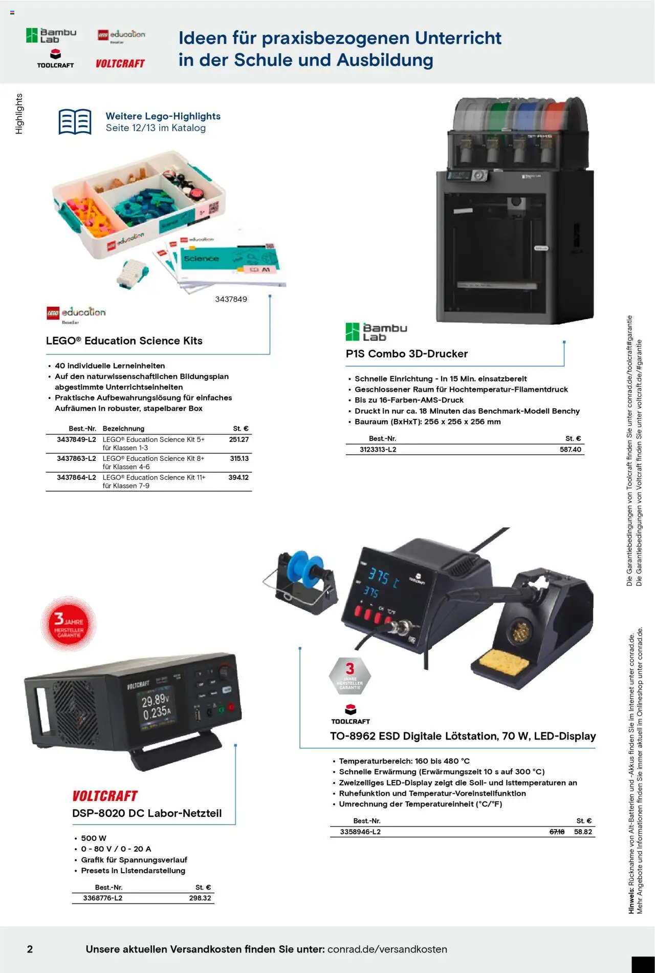Conrad Education Katalog - Seite 2 - gültig ab 01.01.2025