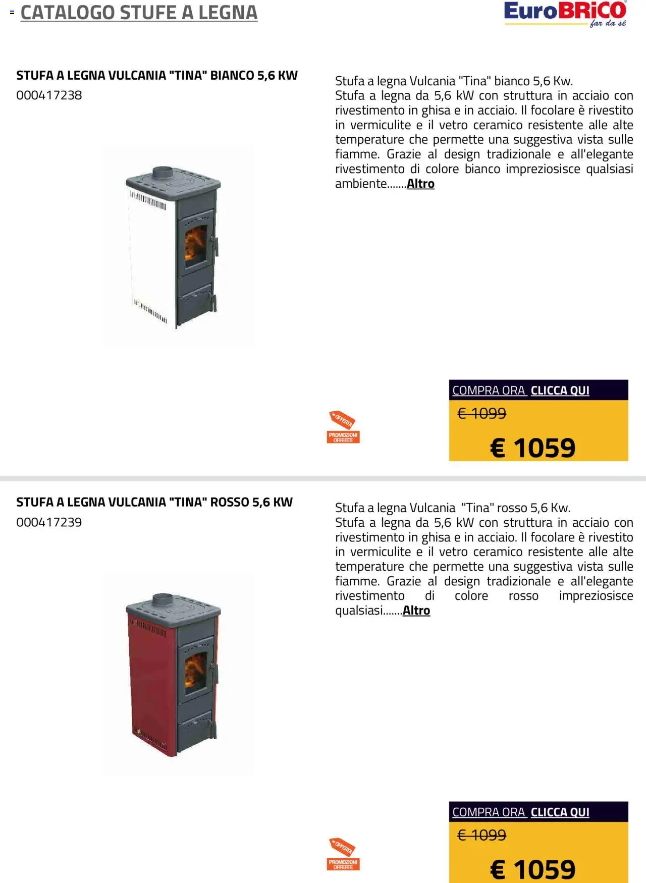 Eurobrico Stufe a Legna catalogo - pagina 26 - valido dal 23/07/2025