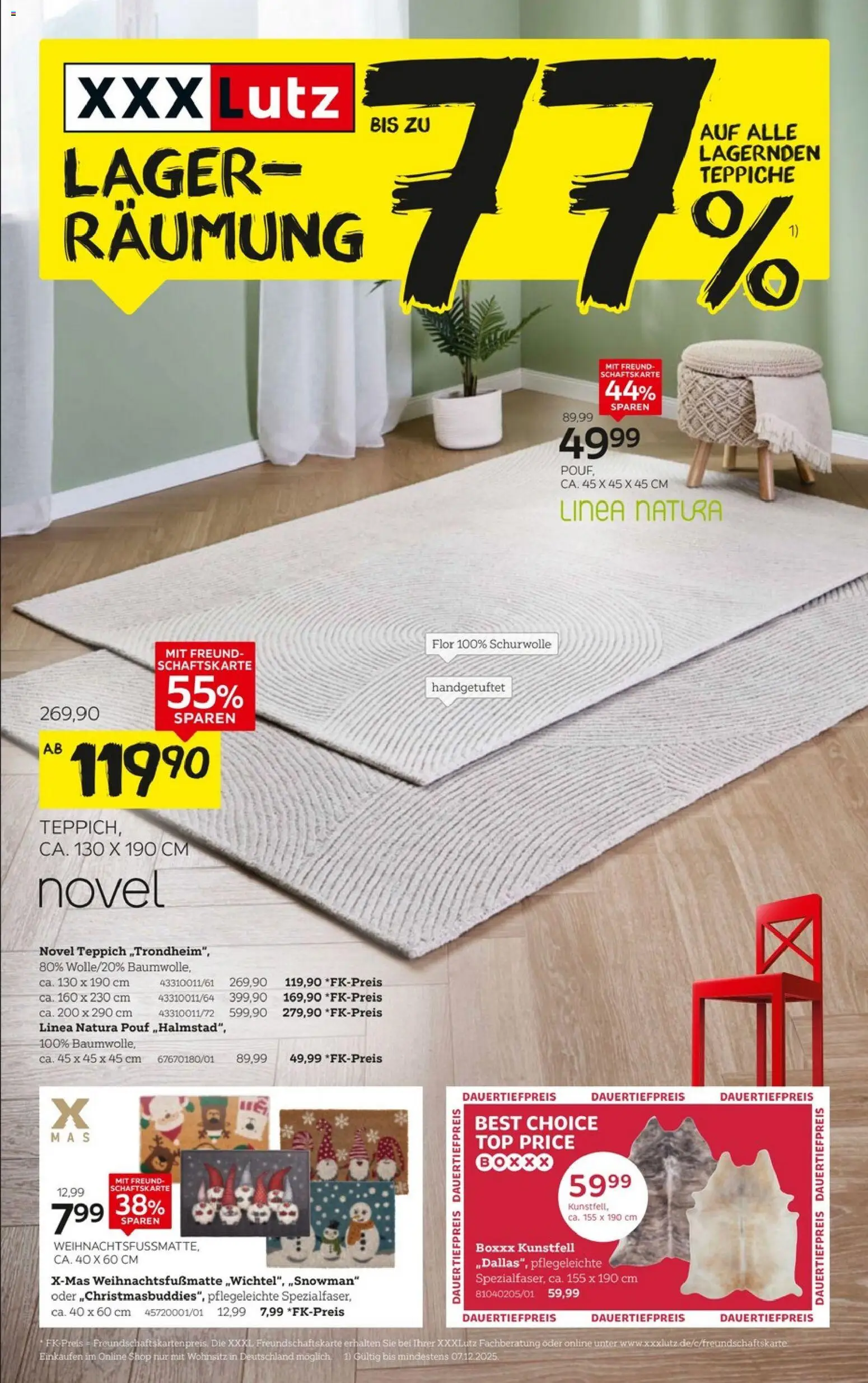 XXXL Lutz - Größte Lagerräumungsverkauf - Seite 1 - gültig ab 23.11.2025