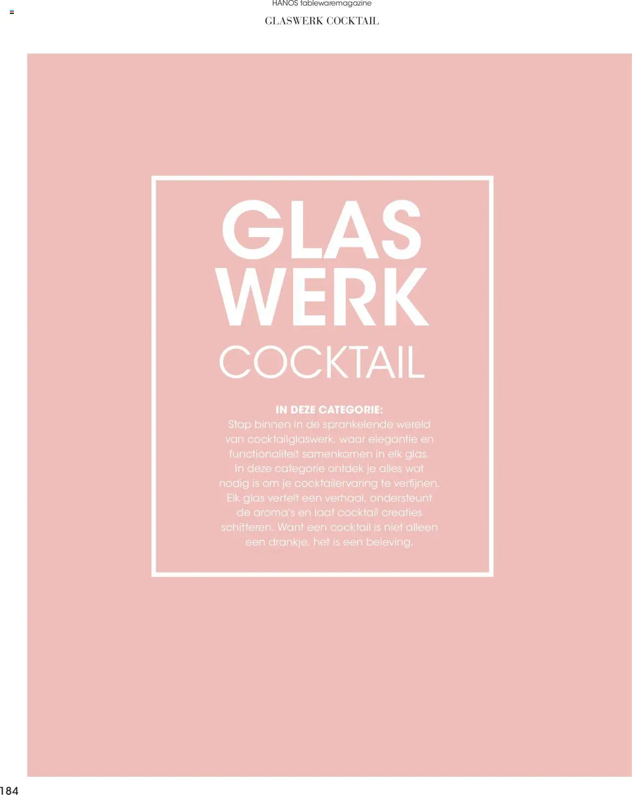 Hanos - Tableware magazine 2025-2026 - page 184- valid from 01-09-2025