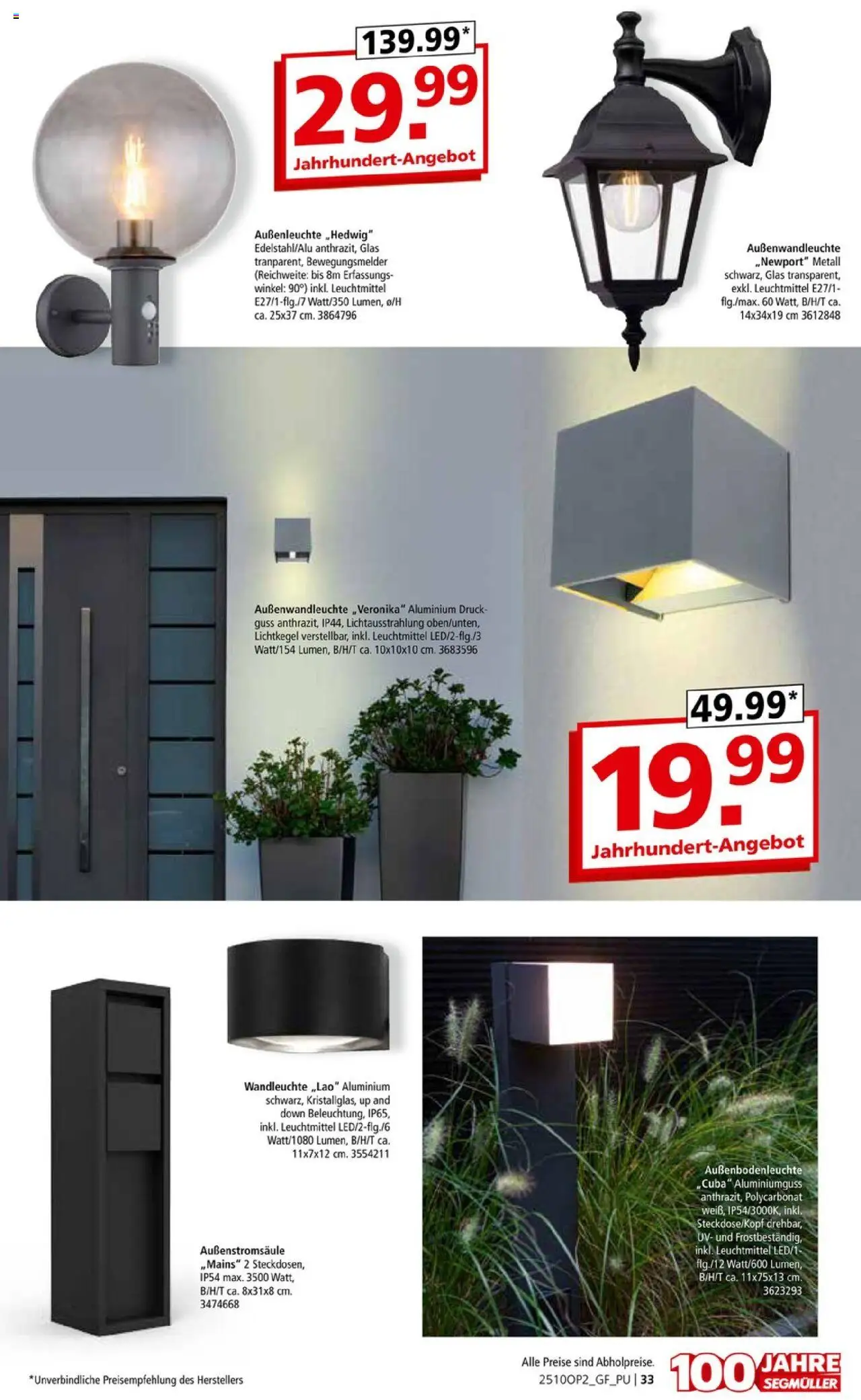 Segmüller Leuchten Spezial - Seite 33 - gültig ab 29.09.2025