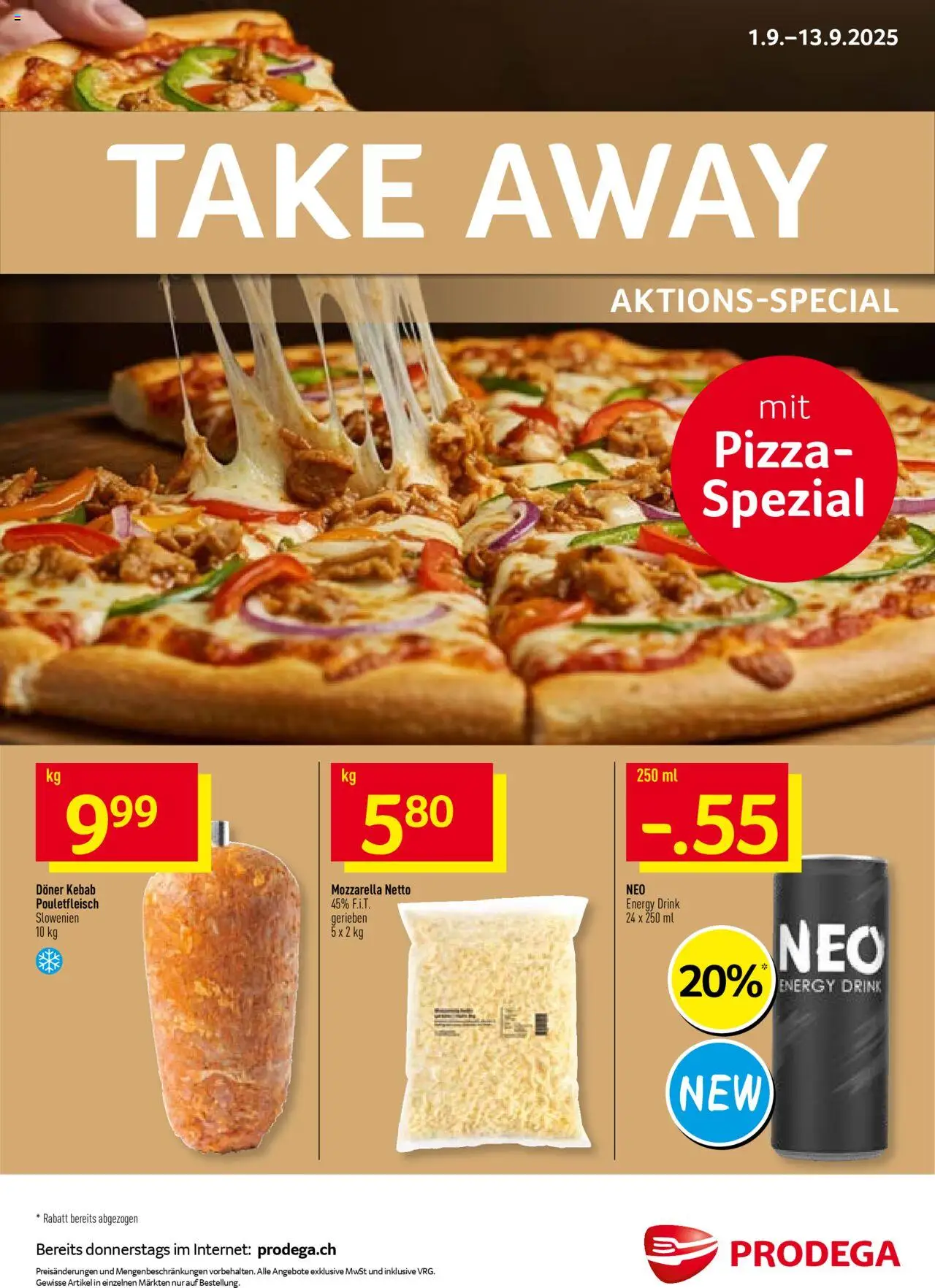 Prodega Aktionen Take Away - Seite 1- gültig ab 01.09.2025
