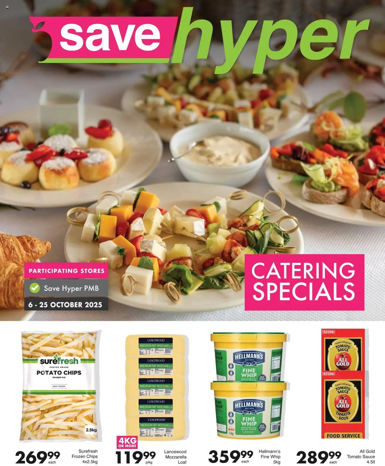 Save Catering Specials - page 1- valid from 06/10/2025