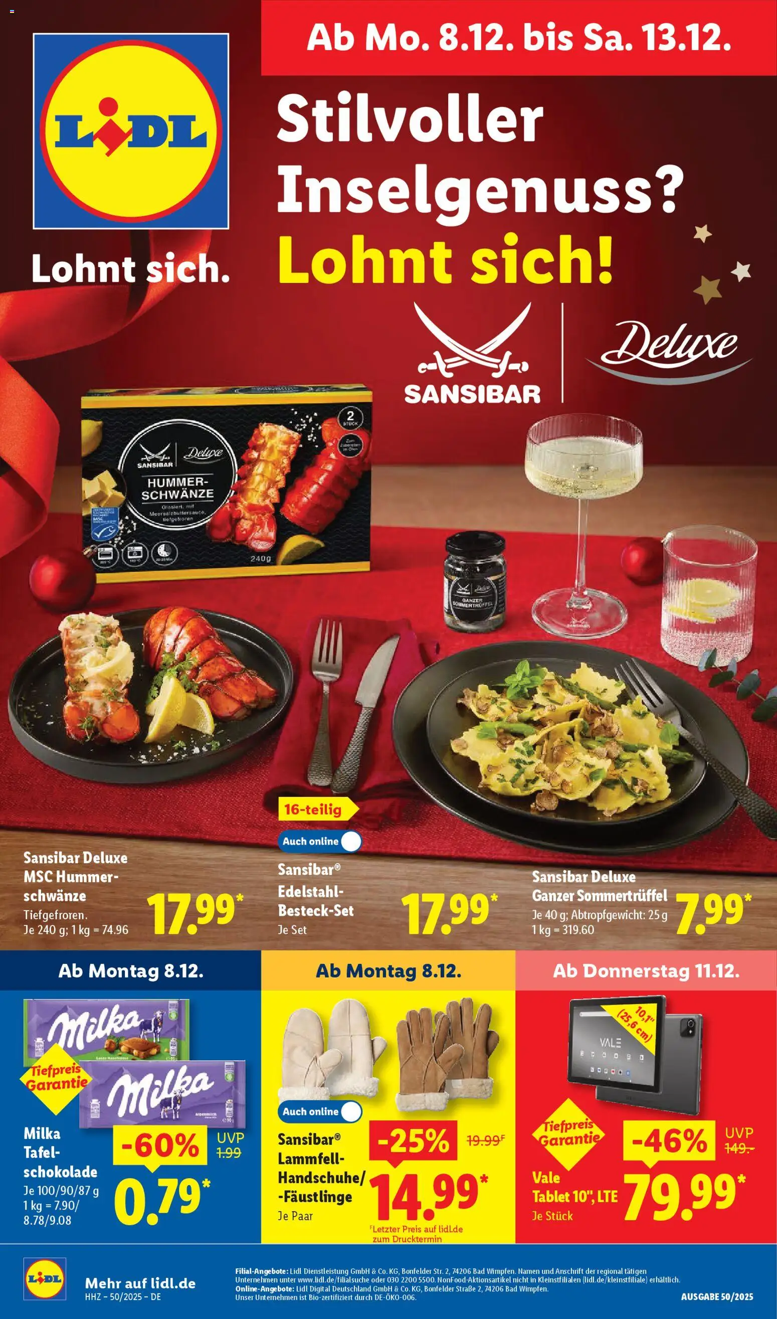 Lidl - Prospekt - Seite 1 - gültig ab 08.12.2025