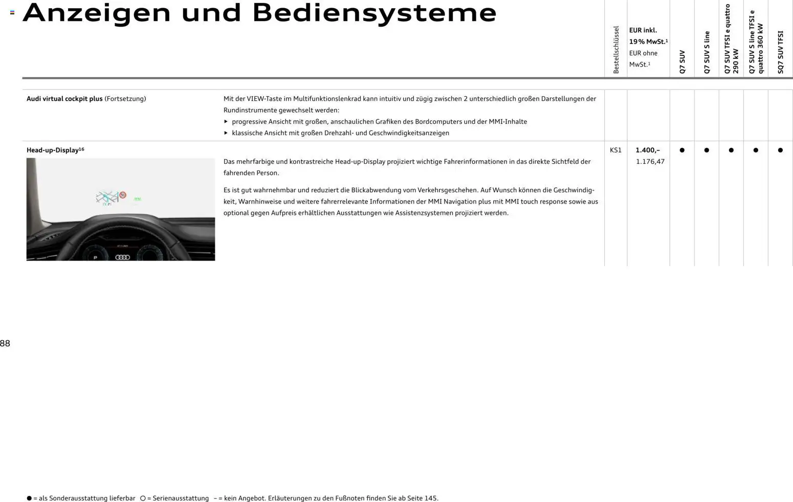 Audi Q7 - Seite 88 - gültig ab 28.10.2025