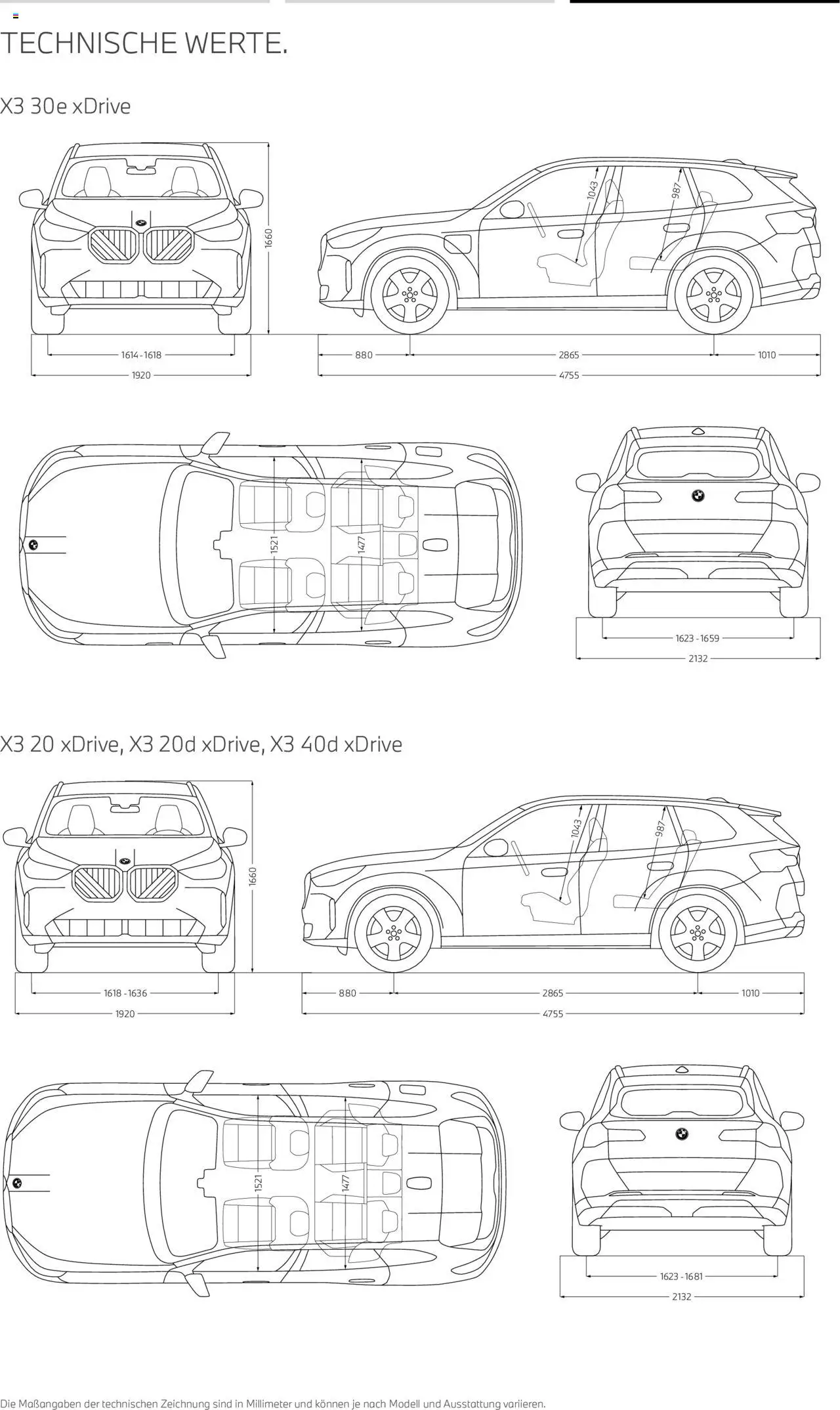 BMW X3  - Seite 24 - gültig ab 01.08.2025