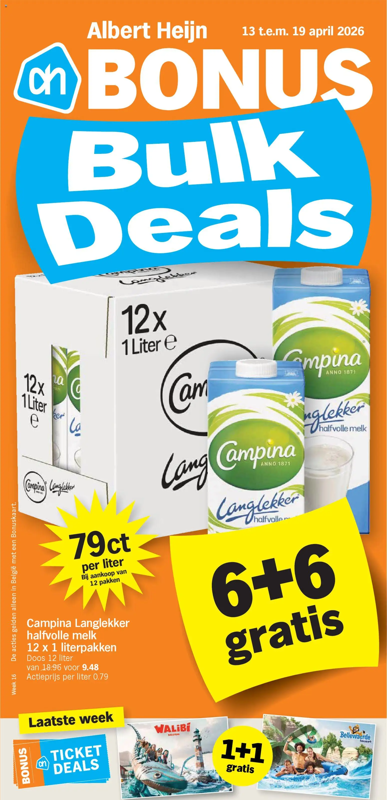 Albert Heijn Folder week / de la semaine 16 - page 1- valid from 13/04/2026