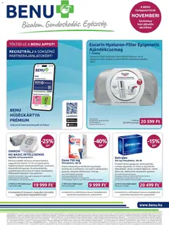 Előnézet BENU Gyógyszertárak Akciós újság érvényes 2025.11.01.-tól