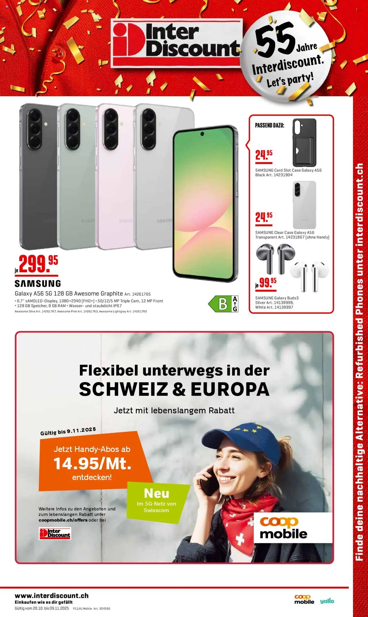 Interdiscount Aktionen Mobile - Seite 1- gültig ab 20.10.2025