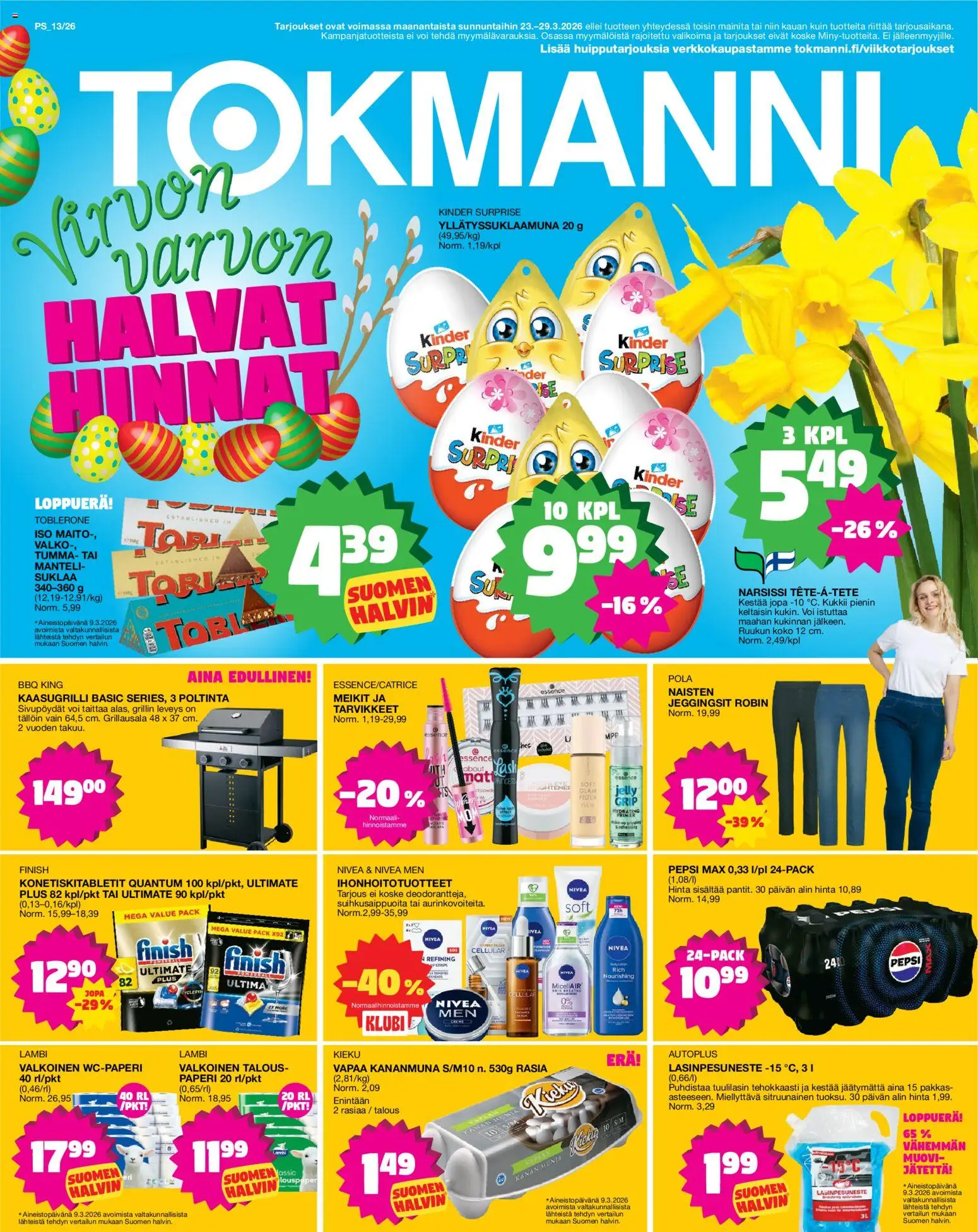 Tokmanni tarjoukset - sivu 1- voimassa alkaen 23/03/2026