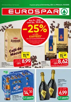 Vorschau Eurospar Flugblatt gültig ab 28.08.2025