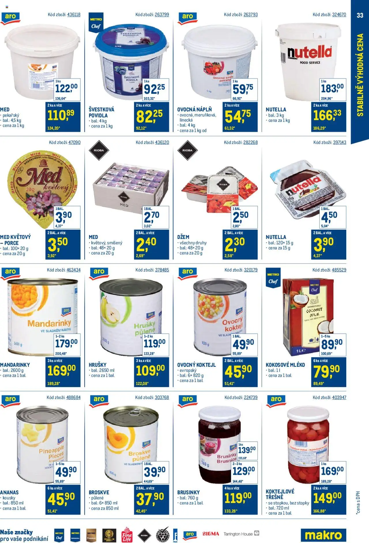 Makro leták - Stabilně výhodná cena – gastronomie - strana 33- platný od 21.05.2025