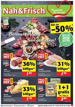 Vorschau Nah und Frisch Flugblatt gültig ab 26.11.2025
