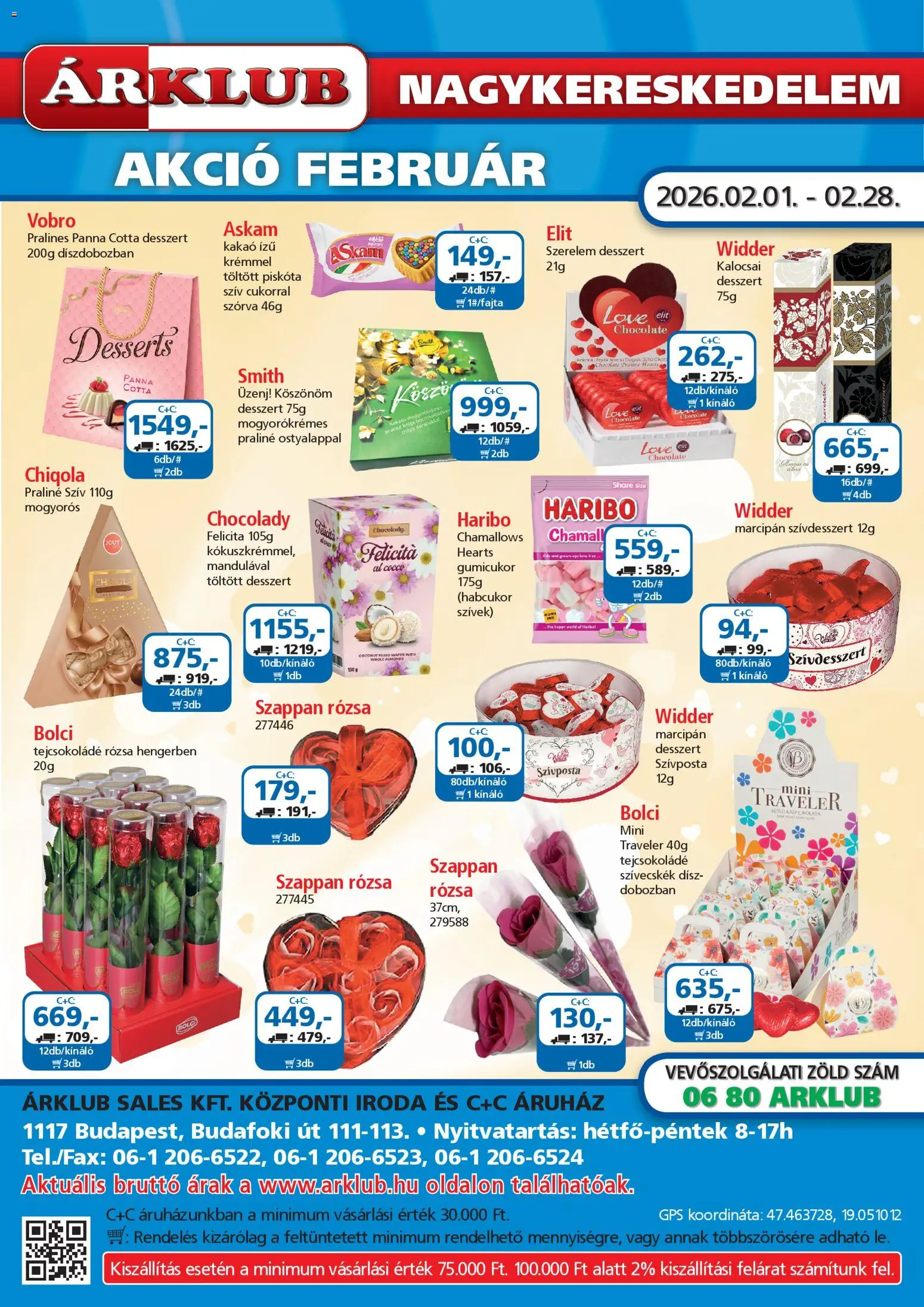 ÁRKLUB Akciós újság - 1oldal - érvényes 2026.02.01.-tól