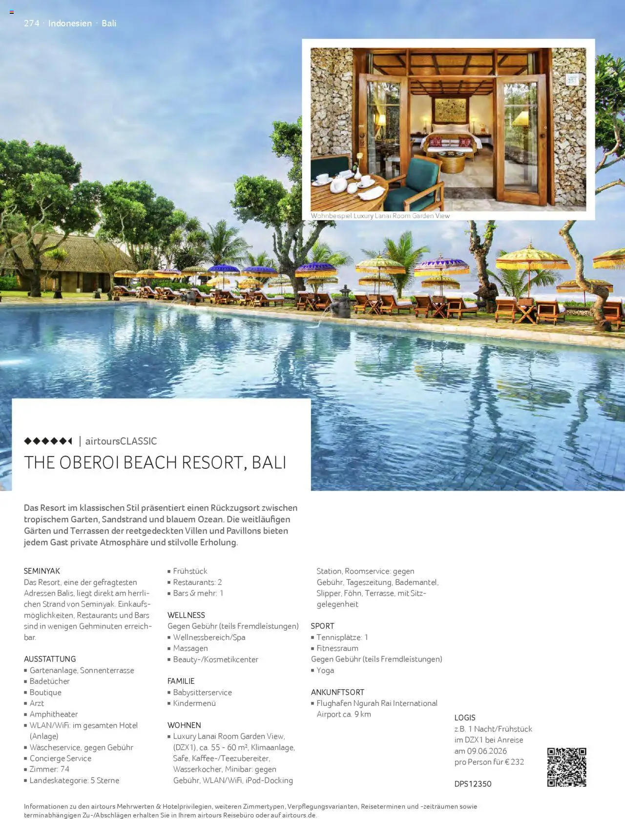 TUI airtours Katalog  Erstklassige Fernreisen 2025/26 - Seite 274 - gültig ab 01.11.2025
