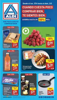 Vista previa del folleto Aldi folleto Península válido desde 27/04/2026