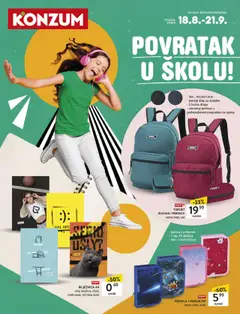 Előnézet Konzum HR Povratak u školu érvényes 2025.08.18.-tól