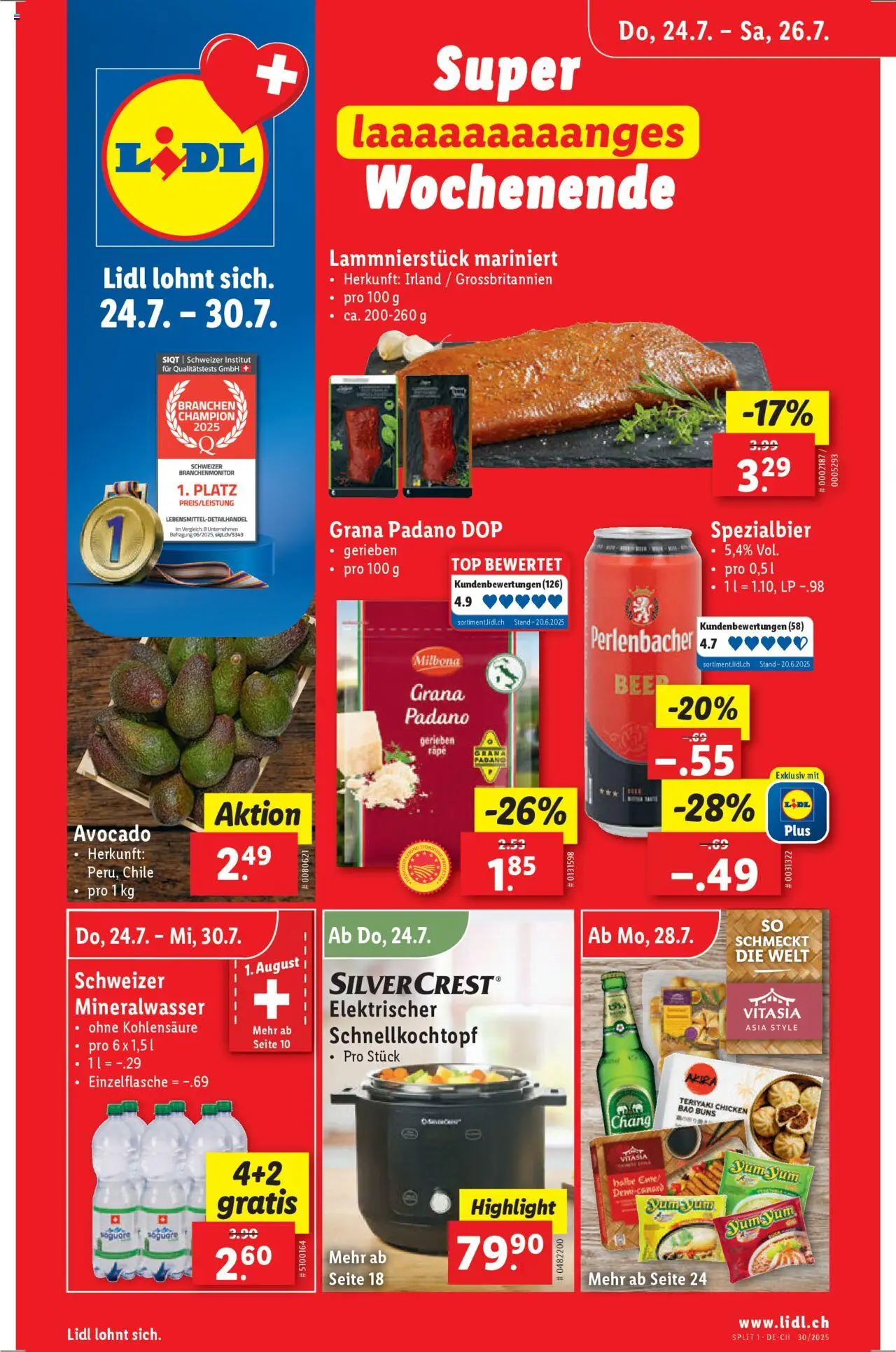 Lidl Aktionen - Seite 1- gültig ab 24.07.2025