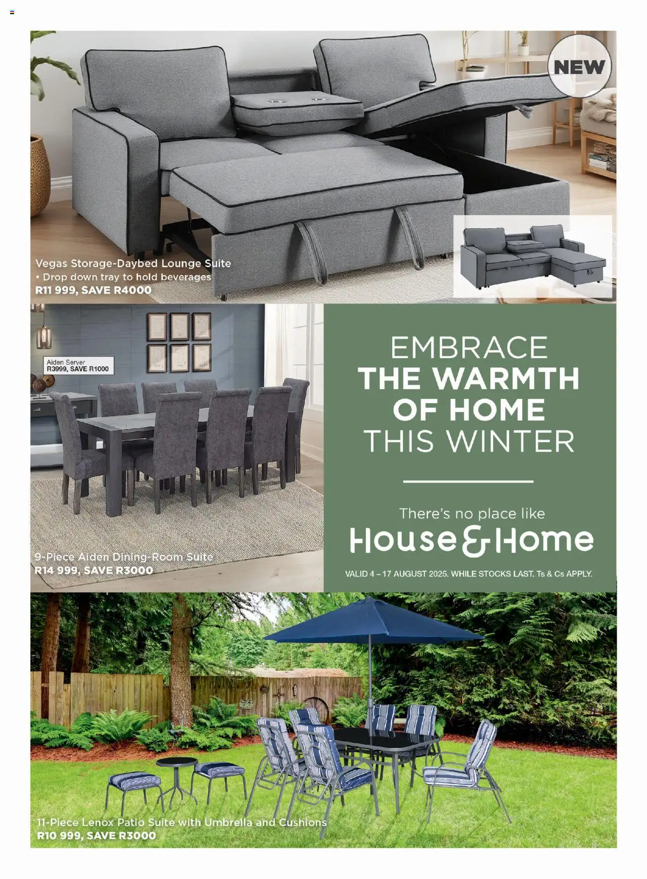 House and Home Specials - page 1- valid from 04/08/2025