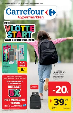 Carrefour - Hypermarkten Back to School geldig vanaf 23/07/2025